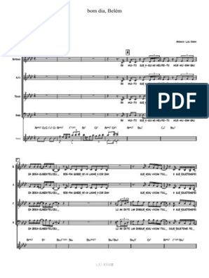 Bom Dia Belém - Piano e Coro | PDF