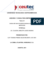 Tarea 4.1 Lectura de Caso de Estudio Empresa Consultora IMPROVEN