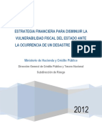 CALDERON - Estrategia Proteccion Financiera Desastres Naturales