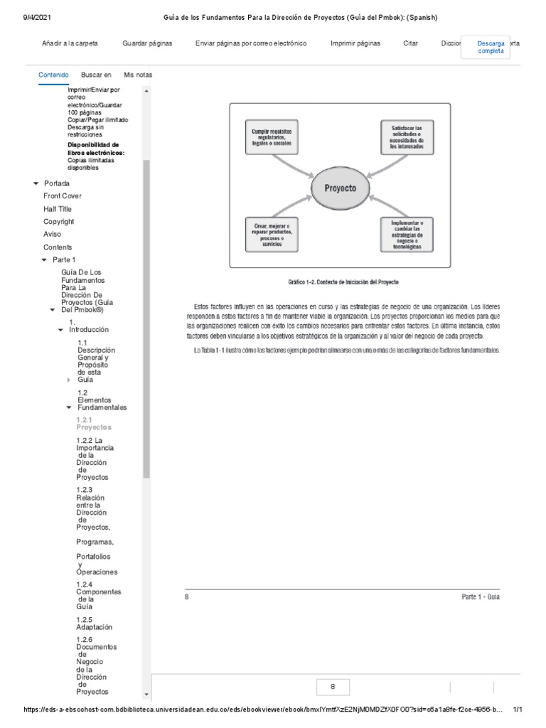 Guía de Los Fundamentos para La Dirección de Proyectos (Guía Del Pmbok ...