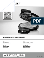 Waffle Maker Swe 1200 D1: Pekač Vafla Aparat Za Vafle