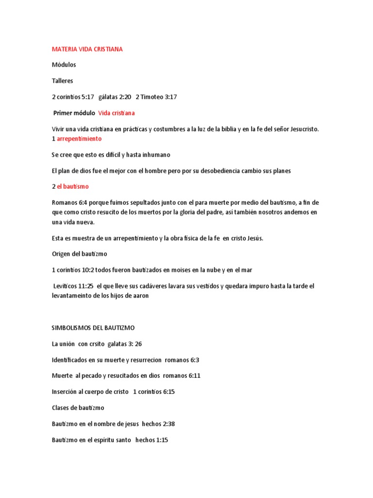 Fundamentos de la Vida Cristiana | PDF | Cristo (título) | Jesús