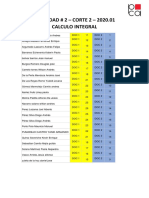 ACTIVIDAD # 2 - CORTE 2 - 2020.01 Calculo Integral