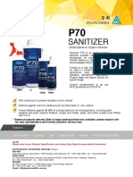 Sanitizer P70 Product Brochure (No Price)