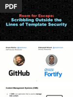 DEF CON Safe Mode - Munoz Mirosh - Room For Escape Scribbling Outside The Lines of Template Security