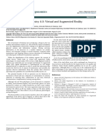 Journal of Ergonomics: Ergonomics in The Industry 4.0: Virtual and Augmented Reality