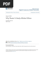 Why Theatre? A Study of Robert Wilson: Digital Commons at Butler University