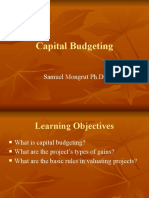 Capital Budgeting: Samuel Mongrut PH.D