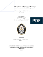 Kajian Karakteristik Dan Contoh Implementasi Teori Perencanaan Generasi Pertama: Perencanaan Rasionalistik-Komprehensif