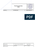 Work Instruction Sheet (WIS) : SL No. Action Plan Responsibility