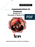 Oral Communication in Context Quarter 2 Module 7 Version 4