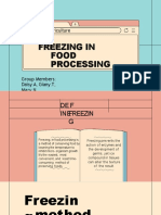 Agriculture: Freezing in Food Processing