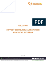 CHCDIS003 Learner Guide Support Community