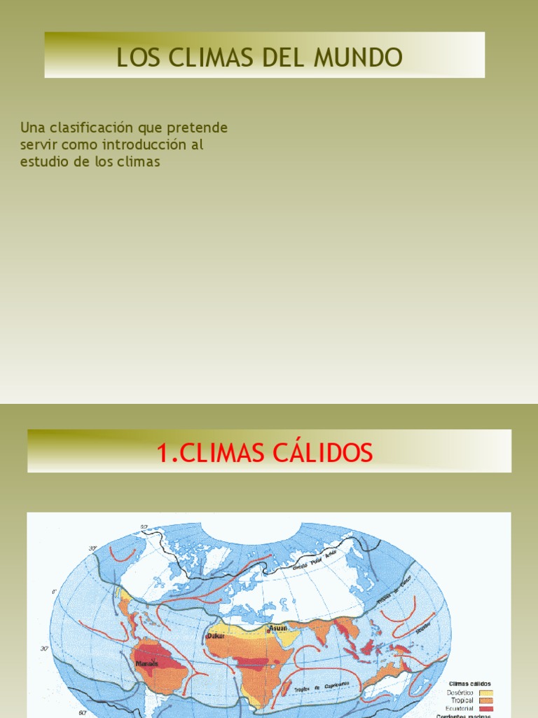 Los Climas Del Mundo | PDF | Desierto | Clima oceánico