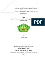 A Descriptive Quantitative of English Students of IAIN Bengkulu in Academic Year of 2018/2019