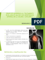 Grado de Adherencia Al Tratamiento en Pacientes Hipertension