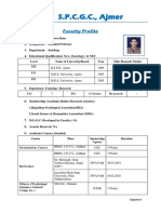 S.P.C.G.C., Ajmer: Faculty Profile