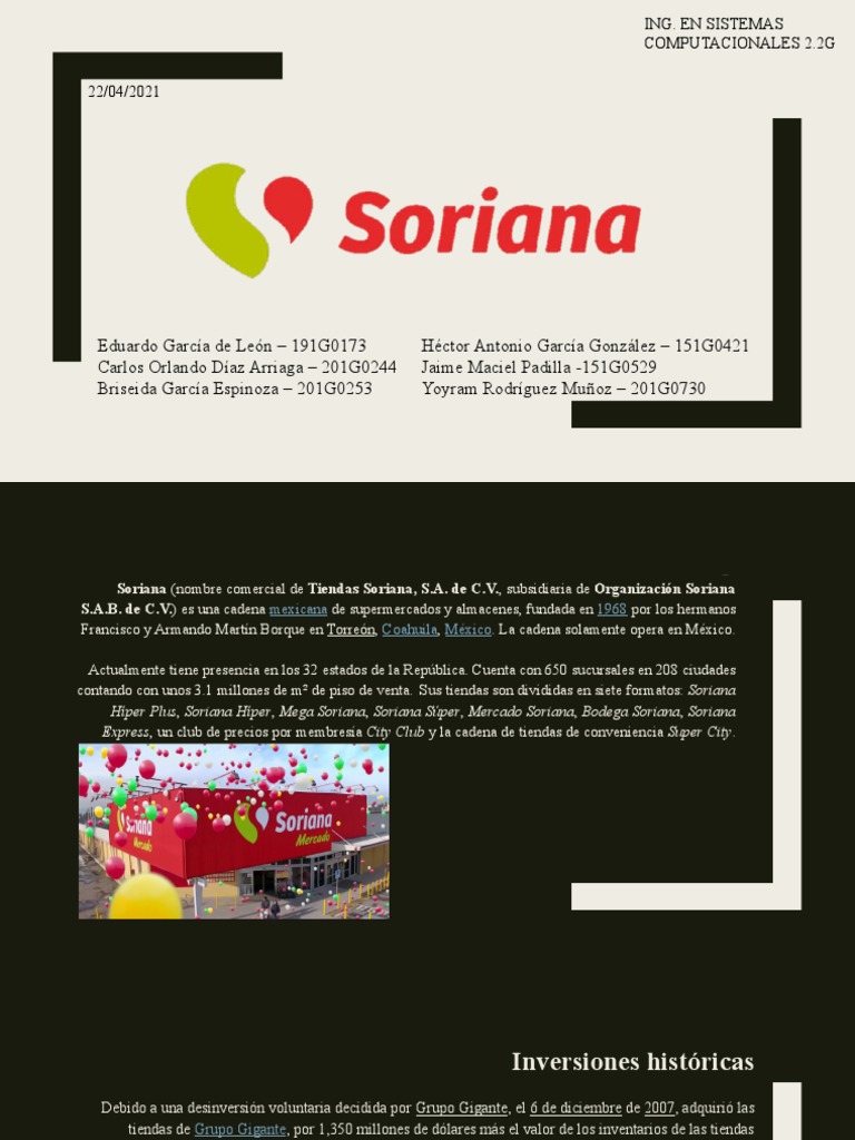 Balance General Soriana | PDF | Economias