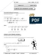 Binomio de Newton con exponente natural