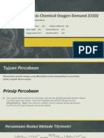 Analisis Chemical Oxygen Demand (COD) Pembahasan New