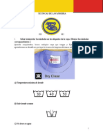 Tecnicas de Lavanderìa - Especialidad Desarrollada