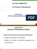 18BMC101A - 03 - Evolution of Management Thought