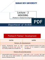 Lecture on Plotted and Flatted Housing Development