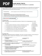 Module 3 Lesson 3 Wrieshop and Blooms Taxonomy of Learning