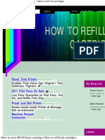 How to reset HP 60 black cartridge _ How to refill ink cartridges