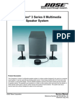 Companion 3 Series II Multimedia Speaker System: Product Description