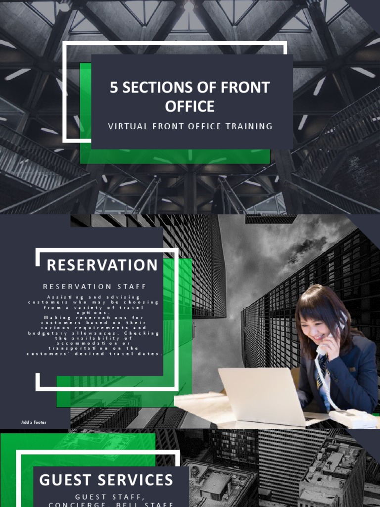 5 Sections of Front Office PDF Service Industries