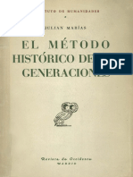 El Metodo Historico de Las Generaciones