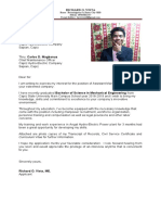 Richard O. Vista: Curriculum Vitae For Further Information