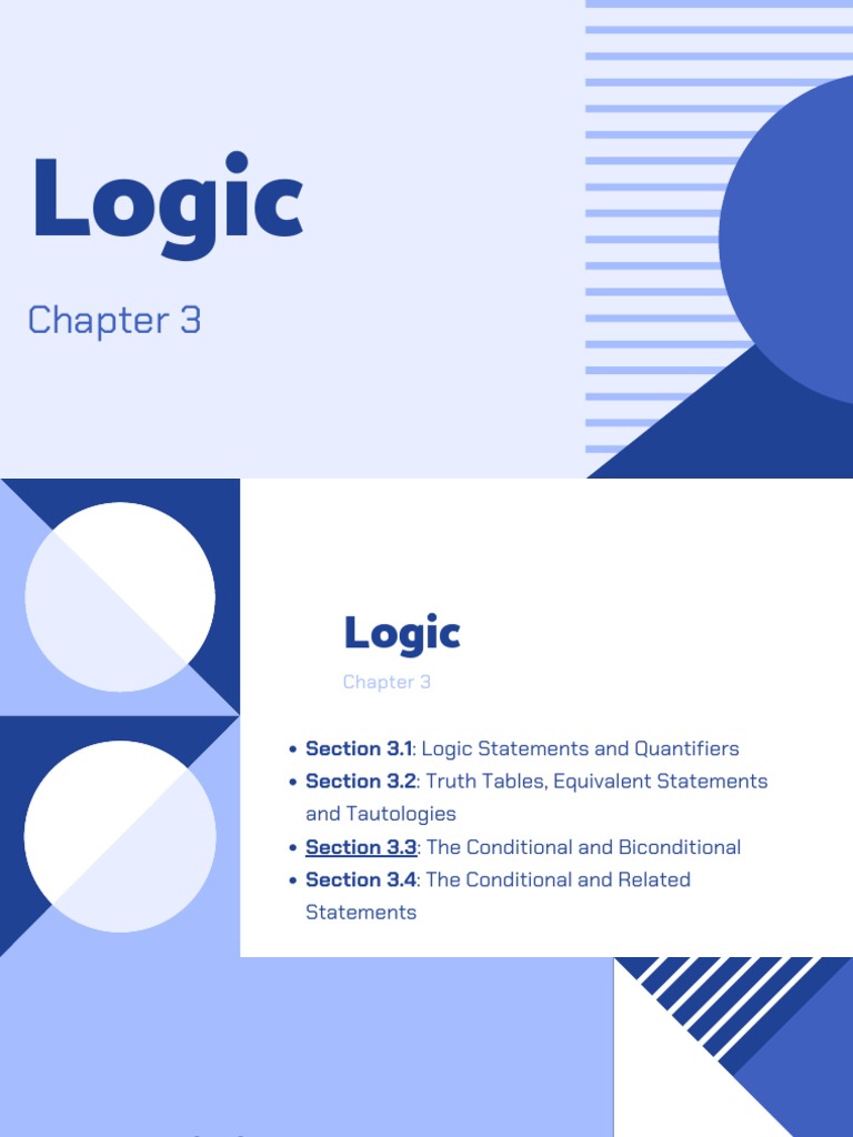 Logic Statements and Truth Values | PDF | Mathematical Logic | Logic