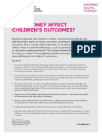 Does Money Affect Children'S Outcomes?: Key Points