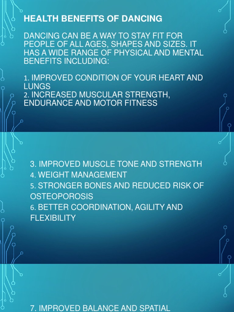 Health Benefits of Dancing PDF