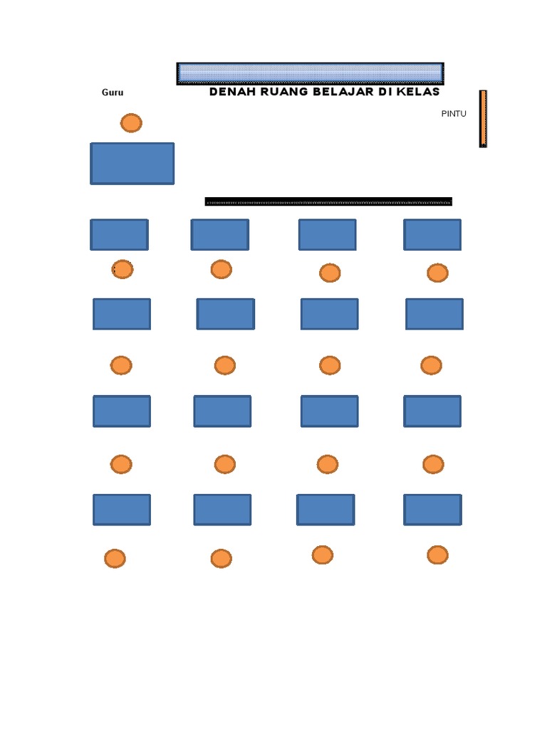 Denah Tempat Duduk Di Ruang Kelas | PDF