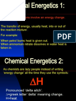 Chemical Energetics: Energy Changes in Chemical Reactions