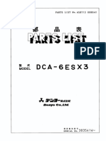 Denyo Parts List, DCA-6ESX3 