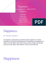 Thomas Aquinas (C. 1225-1274) Members:: Happiness