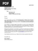 Application Letter