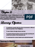 Analysis of Primary Sources in Philippine History