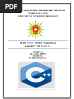 Oop Lab Manual