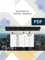 Measures of Central Tendency