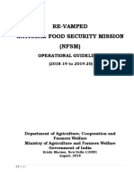 Re-Vamped National Food Security Mission (NFSM) Operational Guidelines