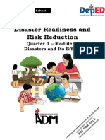 Disaster Readiness and Risk Reduction: Quarter 1 - Module 3: Disasters and Its Effects