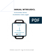 User Manual Wt901Sdcl: Inclinometer Sensor Acceleration Data Logger