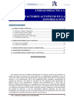 U.D. 1. Factores Acústicos en La Sonorización