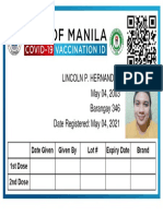 Lincoln P. Hernandez May 04, 2003 Barangay 346 Date Registered: May 04, 2021