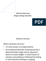 Bulimia Nervosa Binge Eating Disorder